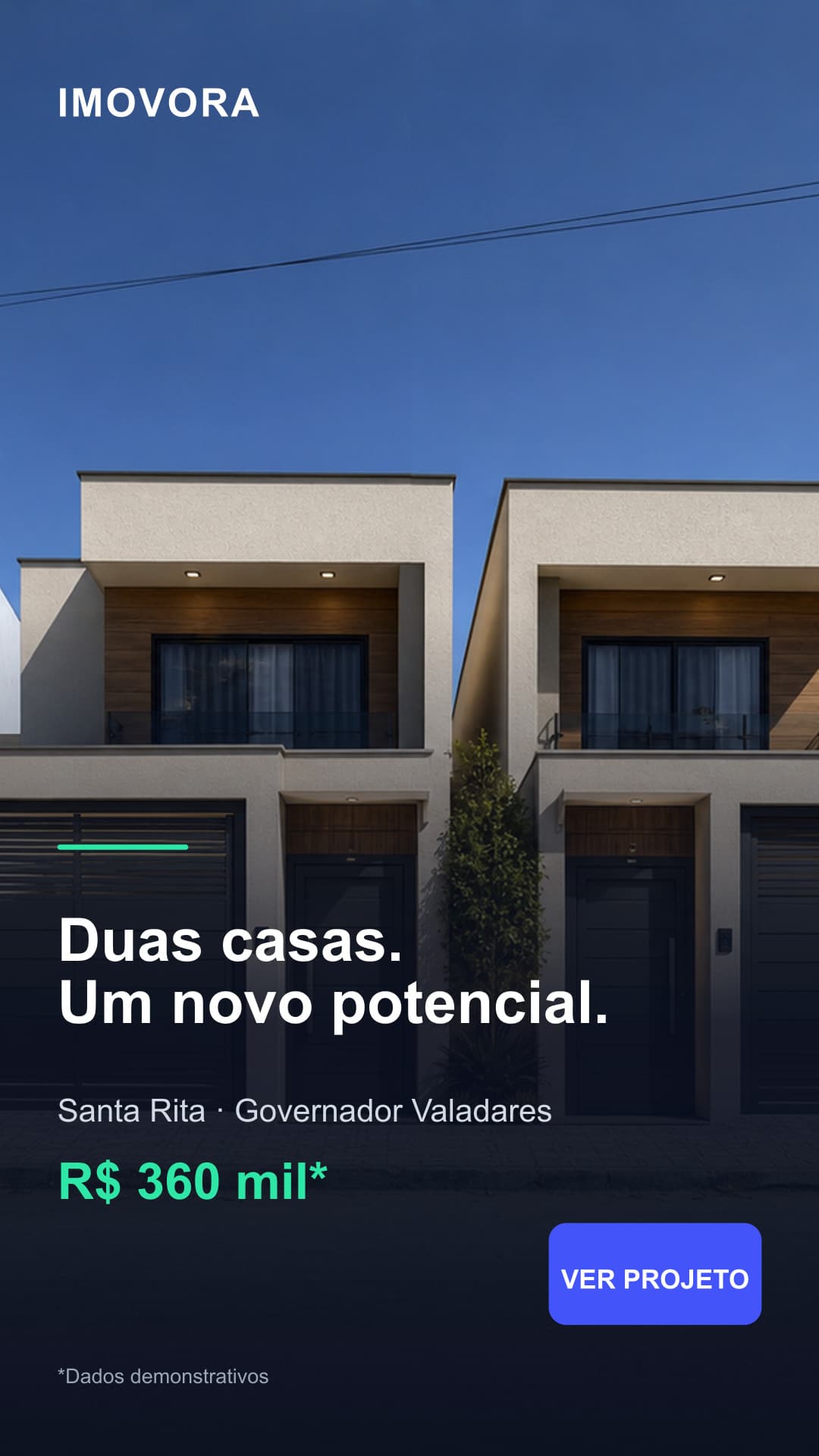 Criativo vertical para story