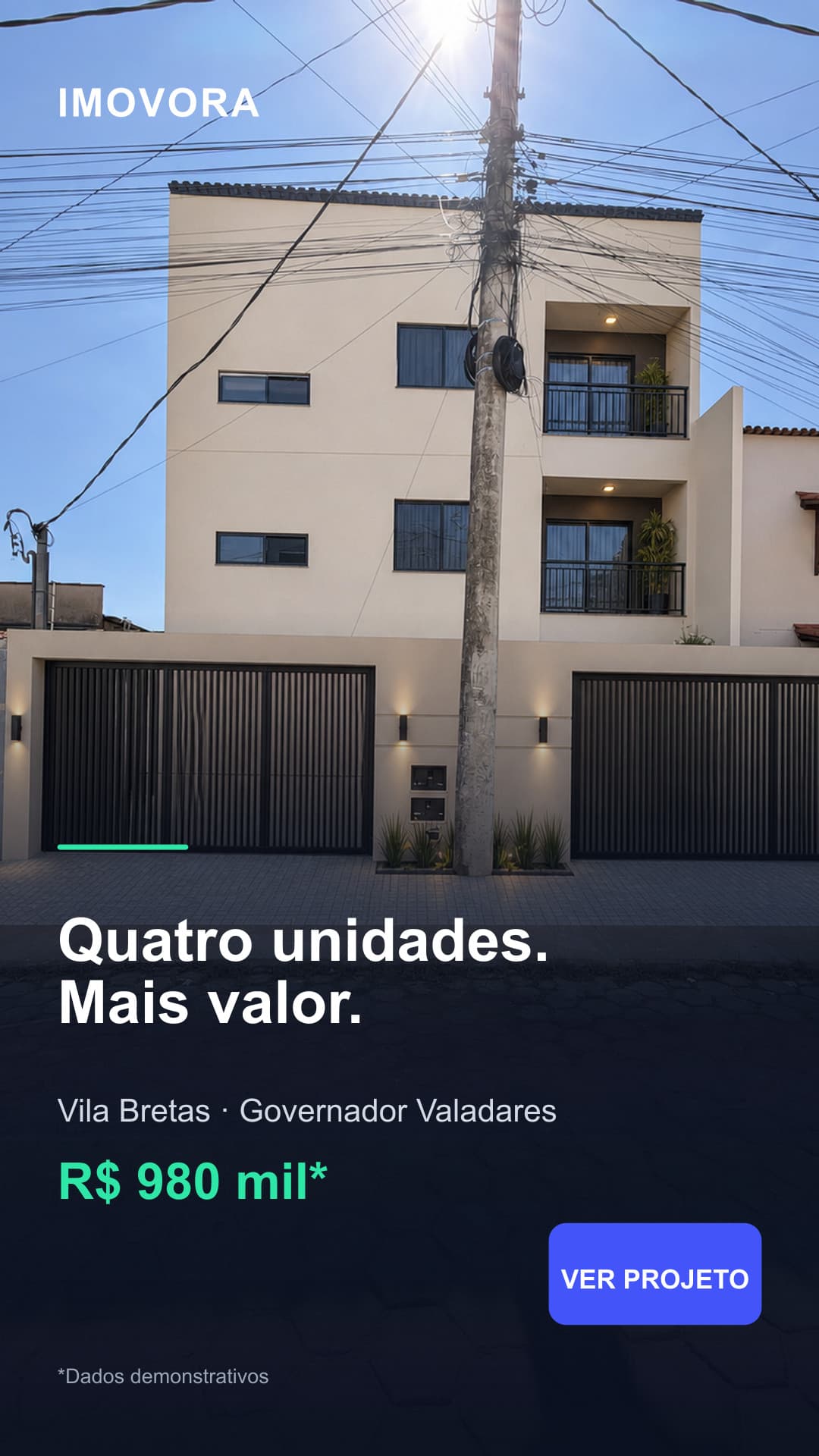 Criativo vertical para story
